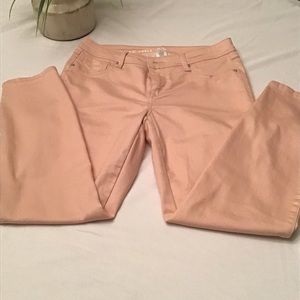 Peach colored jeans. Size 6